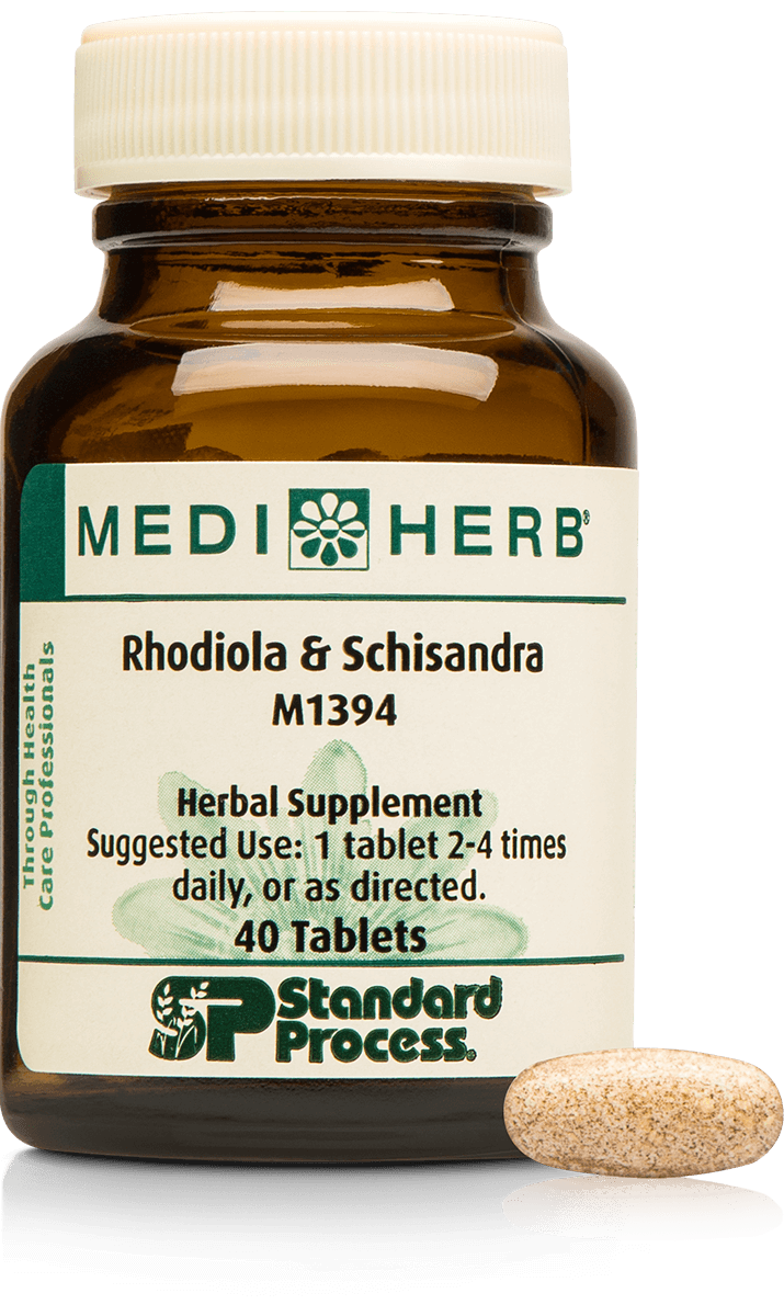 558 Rhodiola & Schisandra 40 T  MediHerb $ 25.50
